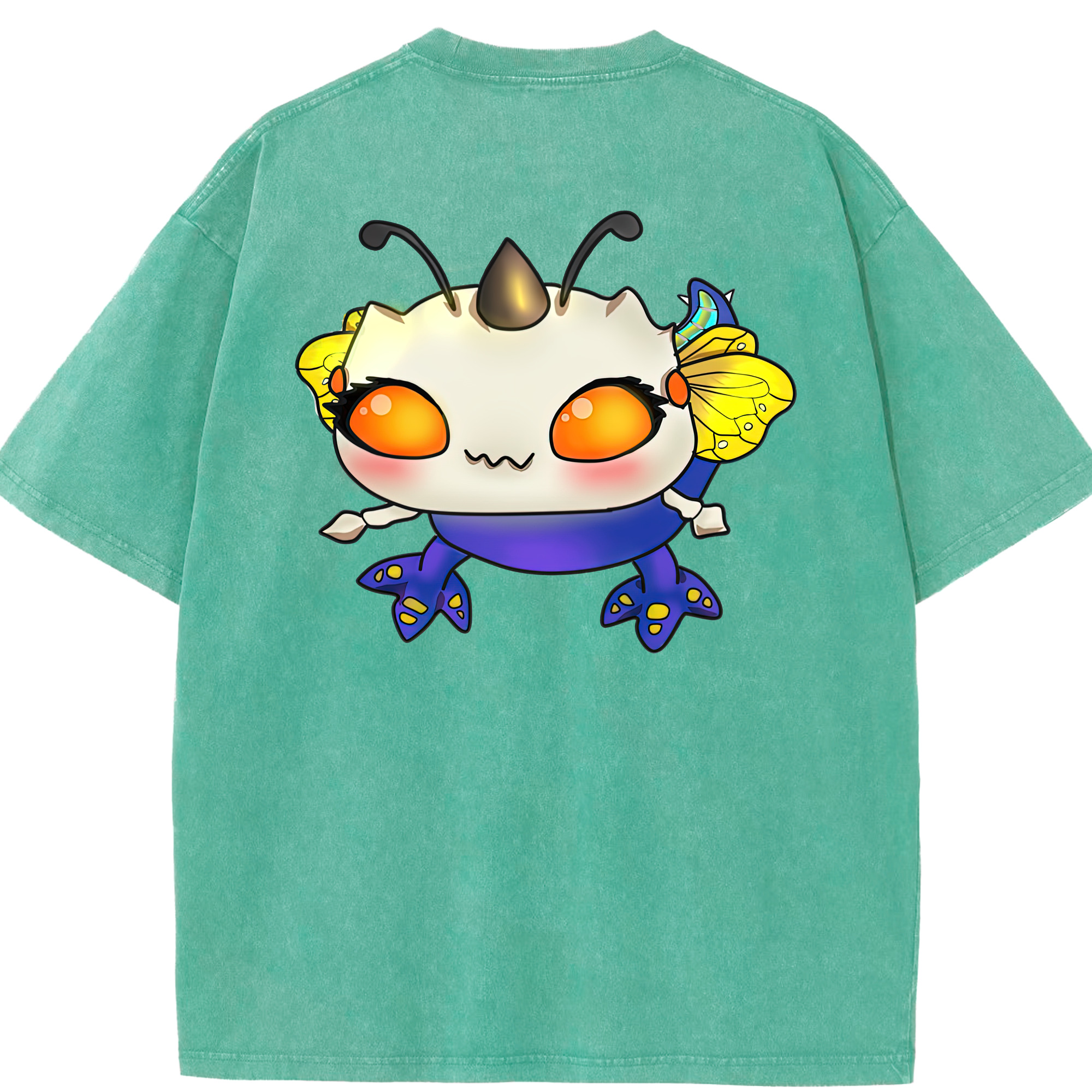 リーグ・オブ・レジェンド League of Legends LOL 綿100% ヴィンテージ風 半袖Tシャツ（背面プリント）